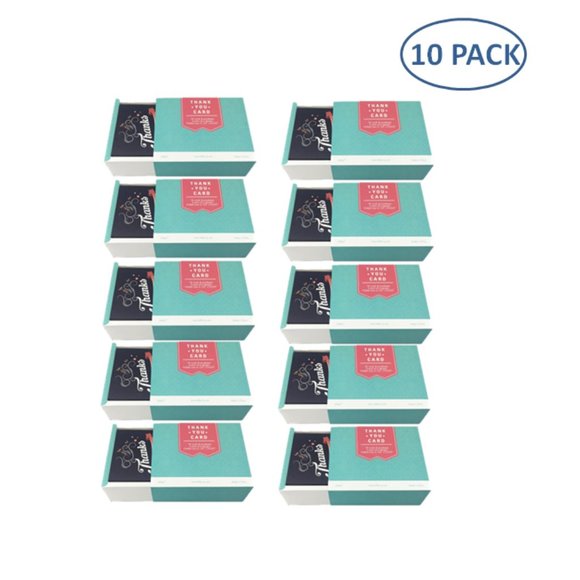 UNIQUE DESIGN THANK YOU CARD(10 BOXES) - Picture 1 of 7